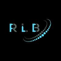 RLB letra logo creativo diseño. RLB único diseño. vector