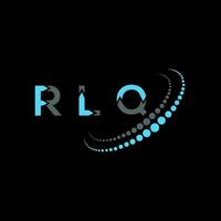 RLQ letter logo creative design. RLQ unique design. vector