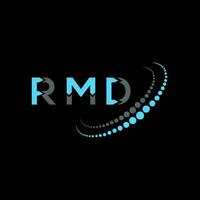 rmd letra logo creativo diseño. rmd único diseño. vector