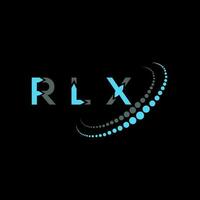 RLX letter logo creative design. RLX unique design. vector