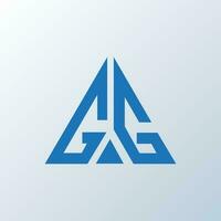 diseño creativo del logotipo de la letra gg. diseño único gg. vector