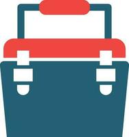 Ice Box Glyph Two Color Icon For Personal And Commercial Use. vector