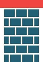 Chimney Top Glyph Two Color Icon For Personal And Commercial Use. vector