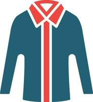 Shirt Glyph Two Color Icon For Personal And Commercial Use. vector