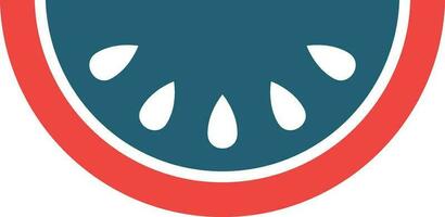 Watermelon Glyph Two Color Icon For Personal And Commercial Use. vector
