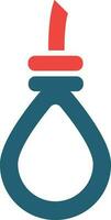 Gallows Glyph Two Color Icon For Personal And Commercial Use. vector