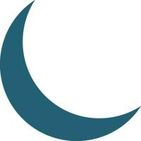 New Moon Glyph Two Color Icon For Personal And Commercial Use. vector