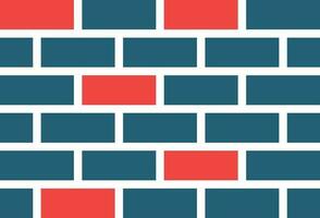 Brickwall Glyph Two Color Icon For Personal And Commercial Use. vector