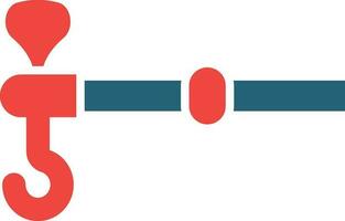 Steelyard Balance Glyph Two Color Icon For Personal And Commercial Use. vector