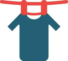 Drying Glyph Two Color Icon For Personal And Commercial Use. vector