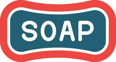 Soap Glyph Two Color Icon For Personal And Commercial Use. vector