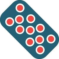 Sponge Glyph Two Color Icon For Personal And Commercial Use. vector