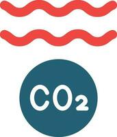 Ocean Acidity Glyph Two Color Icon For Personal And Commercial Use. vector
