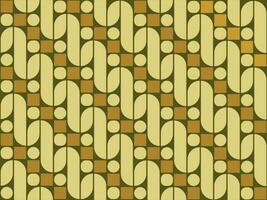 Seamless design of Indonesian batik pattern named Parang Rusak. vector