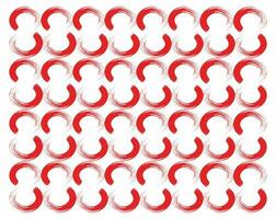 Geometric brush stroke pattern for various design purposes isolated on white background. vector