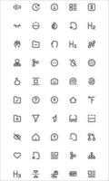 Interface Essential Related Vector Line Icons Simple Set. Contains Icons like Weather Icon, Arrow Icon, Edit Icon, Align Icon, Lock Icon, Lock Icon and many more. Editable Stroke. 32x32 Pixel Perfect