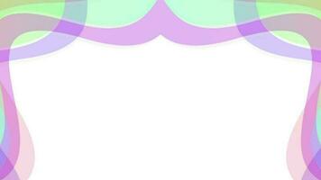 Abstract motion graphic with soft lines and color shapes. tasty space with place for copy. video