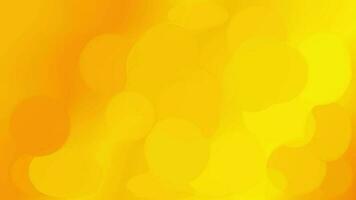 abstract background with circles. Yellow gradient seamless looped animated background. video