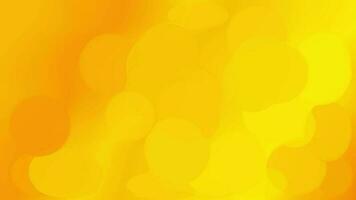 abstract background with circles. Yellow gradient seamless looped animated background. video