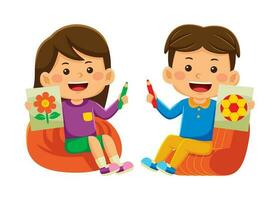 Kids Activity Vector Illustration