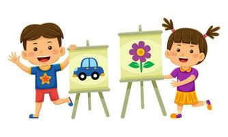 Kids Activity Vector Illustration