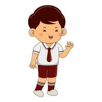 kids wear japan school uniform vector