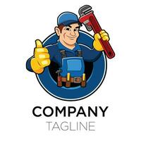 PLUMBING MAN LOGO vector