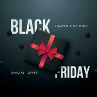 Black Friday Sale banner template. vector
