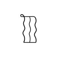 Bacon Line Style Icon Design vector