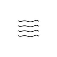 Water Line Style Icon Design vector