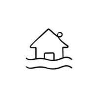 Flood Line Style Icon Design vector
