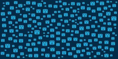 binary code seamless pattern blue color background vector