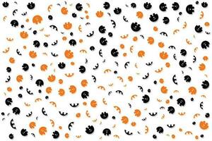 seamless pattern with colorful confetti for Halloween festival vector