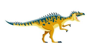 Cartoon dinosaur character, Neovenator, Jurassic vector