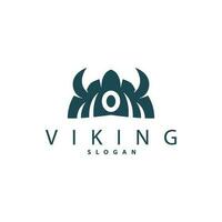 vikingo logo, vector ilustración de vikingo dios, sencillo bárbaro Esparta inspiración diseño, templet ilustración