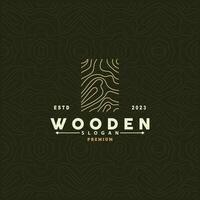 Wood Logo, Wood Fiber Bark Layer Vector, Tree Trunk Inspiration Illustration Design vector