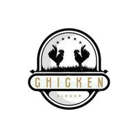 Chicken Logo, For Roast Chicken Restaurant, Farm Vector, Simple Minimalist Design For Restaurant Food Business vector