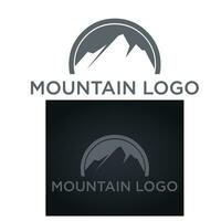 montaña sencillo logo vector