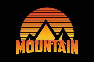 Mountain logo vector. summer hiking t-shirt print design. vector