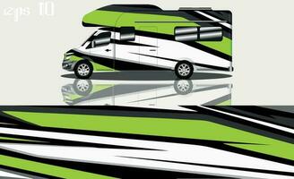 camper car wraps vector