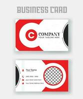 Modern and clean professional business card template, Business Card Design vector