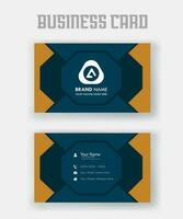 Modern and clean professional business card template, Business Card Design vector