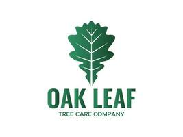 Oak leaf modern abstract logo design vector