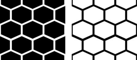 Seamless black and white vector pattern. Honey or hexagon shape. Simple geometric background for textile, package, wallpaper, wrapping paper, fabric, banner. Endless template.