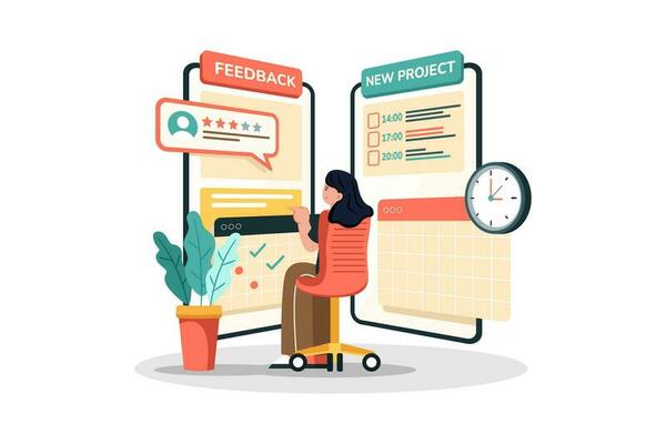 Insurance company using customer feedback to improve insurance products and policies.