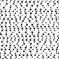 Geometric seamless pattern, black and white background, vector illustration.