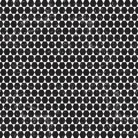 Geometric seamless pattern, black and white background, vector illustration.