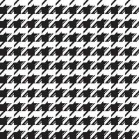 Black and white pattern adapted from houndstooth pattern, seamless pattern. vector