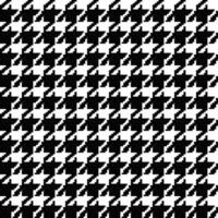 Black and white pattern adapted from houndstooth pattern, seamless pattern. vector