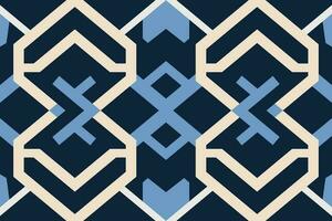 Modern geometric shapes patterns, seamless vector illustration. Pattern designs with modern geometric shapes can be printed as a background image or used for rugs, carpets, or textile fabric.